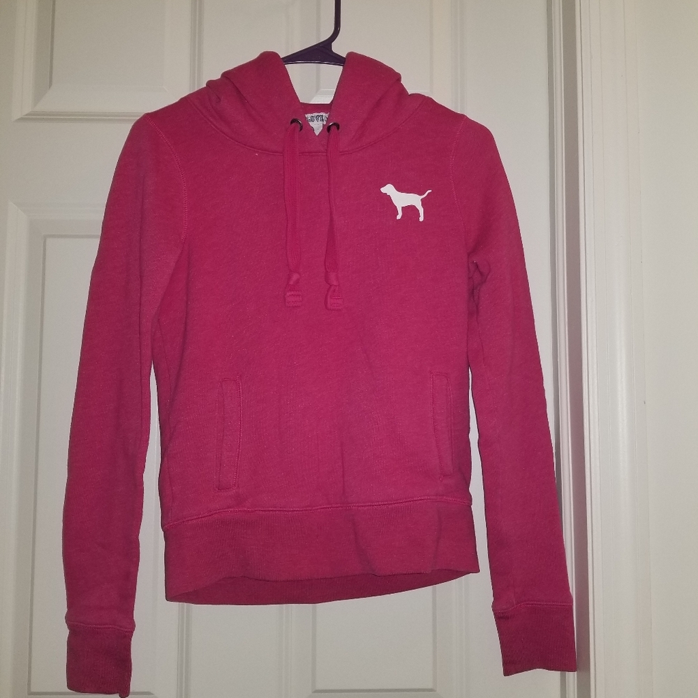 VS Pink Hooded Sweatshirt